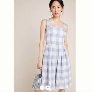 Gal Meets Glam Blue Gingham Dress NWT - Size 4